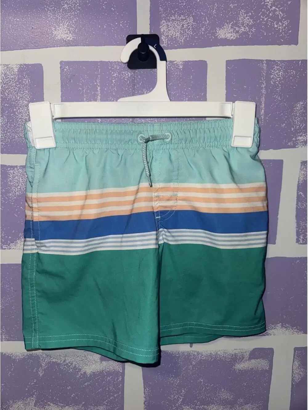 Wonder Nation Kid's Multi and Blue Swim-briefs-short
